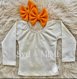 L/S Cap Sleeve Top ~ Cream