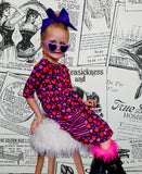 Faux Fur Trim Socks (Wide Ribbed) ~ Please Read Description