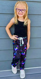 1 left! 7/8yr ~ Adults & Kids Gender Neutral Pocket Joggers ~ Neon Cats