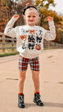 2 left! 3T & 4T ~ Bike Shorts ~ Cozy Fall Plaid