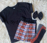 2 left! 3T & 4T ~ Bike Shorts ~ Cozy Fall Plaid