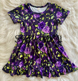 1 left! 4T ~ Twirl Dress ~ Purple Roses