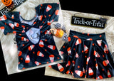Bowback Top ~ Candy Corn