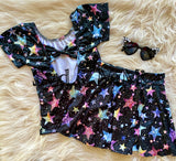 Bowback Top ~ Ombré Stars