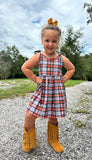 1 left! 4T ~ Jumper Dress ~ Cozy Fall Plaid