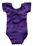 2 left! 12/24mo & 2/3yr ~ Leotard ~ S/S Cap Sleeve Bowback ~ Purple