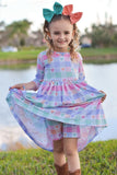1 left! 3T ~ Twirl Dress ~ Checkered Hearts
