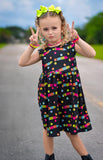 1 left! 4T ~ Bowback  Dress ~ Neon Pencils