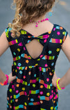 1 left! 4T ~ Bowback  Dress ~ Neon Pencils