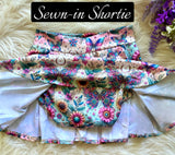 Twirl Skort ~ Floral Butterflies