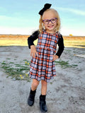 1 left! 4T ~ Jumper Dress ~ Cozy Fall Plaid