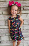 1 left! 4T ~ Bowback  Dress ~ Neon Pencils