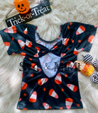 Bowback Top ~ Candy Corn