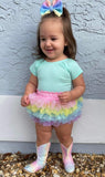Leotard ~ S/S Cap Sleeve Bowback ~ Mint