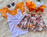 Cap Sleeve Top ~ Orange