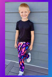 1 left! Adult Med - Adults & Kids Gender Neutral Pocket Joggers ~ Neon Ghosts