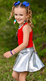 1 left! 2T ~ Twirl Skort ~ Metallic Silver