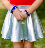1 left! 2T ~ Twirl Skort ~ Metallic Silver