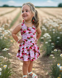 1 left! 3/4yr ~ Crossback Racer Top ~ Berry Patch