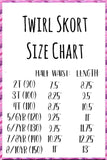 1 left! 2T ~ Twirl Skort ~ Metallic Silver