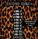 1 left! 3/4yr  ~ Leotard-RIBBED Ruffle Sleeve-Shortbread