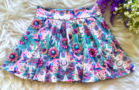 Twirl Skort ~ Floral Butterflies