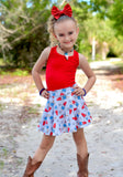 1 left! 5/6yr ~ Twirl Skort ~ Bomb Pops