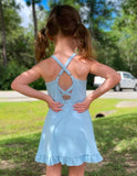 Crossback Yoga Dress ~ Baby Blue