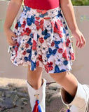 2 left! 5/6 & 6/7yr ~ Twirl Skort ~ RWB Butterflies
