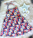 Halter Dress ~ Gingham Bows & Daisies