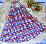 Halter Dress ~ RWB Plaid