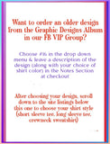 Choose Your DESIGN Here, Then Cart Your Shirt From the Listings Below This One👇🏼