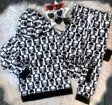 Hoodie Set ~ Checkered Skulls