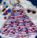 Halter Dress ~ RWB Cherries