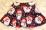 Twirl Skort ~ Faux Embroidered Santa