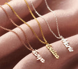‼️PREORDER‼️ Vertical Name Necklace ~ Please Leave Name(s) & Font in the Notes Section at Checkout