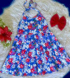 Halter Dress ~ RWB Floral