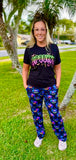 1 left! Adult XL ~ Adults & Kids Gender Neutral Joggers ~ Neon Pumpkins