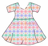 Coming Soon! Twirl Dress ~ Checkered Hearts