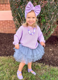 1 left! 3/4T ~ Tulle Ruffle Skirt~Cadet Gray