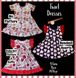 ‼️PREORDER‼️ Baseball Twirl Dresses
