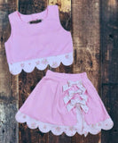 ‼️PREORDER‼️ New Style! Scalloped Keyhole Yoga Skort Sets