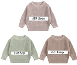 ‼️PREORDER‼️ 2025 NEW Cotton Sweaters ~ Don't forget to leave your color choice in the Notes Section at checkout!