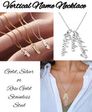 ‼️PREORDER‼️ Vertical Name Necklace ~ Please Leave Name(s) & Font in the Notes Section at Checkout