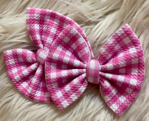 Piggies ~ Pink Gingham