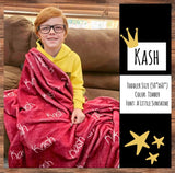 ‼️PREORDER‼️ Personalized & Printed Blankets~Please leave your info in the Notes Section at checkout😊