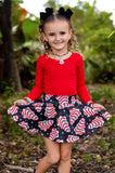 2 left! 3T & 6/7yr ~ Twirl Skort ~ Christmas Cakes