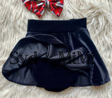 Twirl Skort ~  Black Velvet