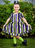 Twirl Dress ~ Watercolor Stripes