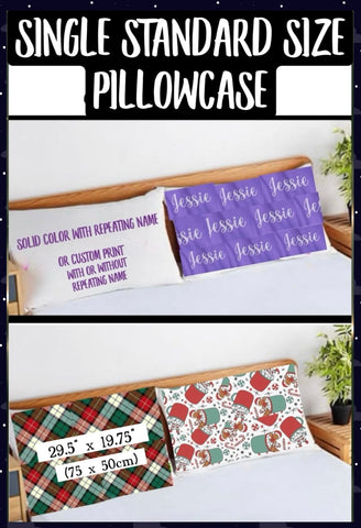 ‼️PREORDER‼️ Custom Print/Personalized Pillowcase